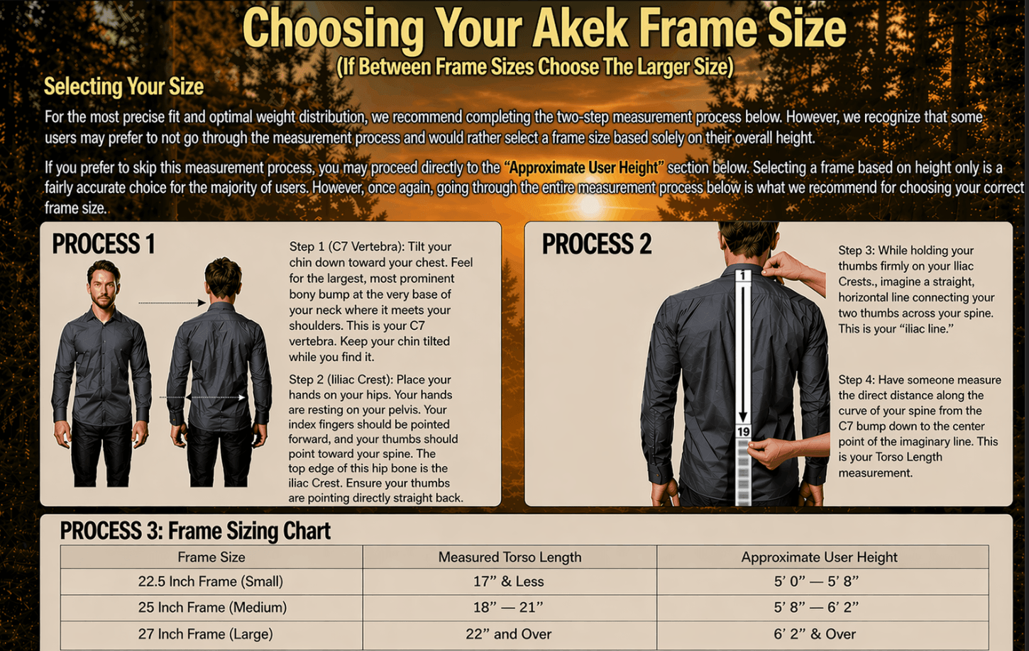 Akek Frame Size Guide
